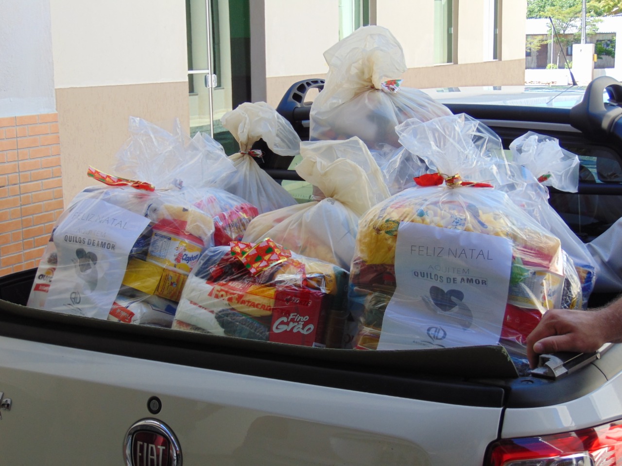 A Assembleia de Deus em Taió distribui mais de quatro toneladas de alimentos