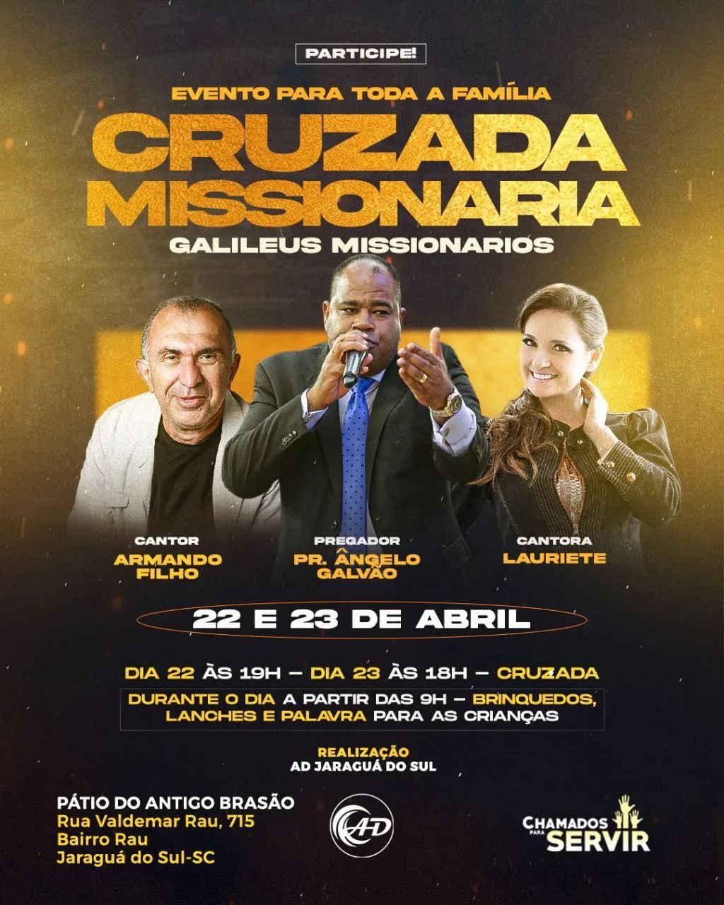 AD JARAGUÁ DO SUL VAI REALIZAR A CRUZADA MISSIONÁRIA GALILEUS MISSIONÁRIOS AD JARAGUÁ DO SUL VAI REALIZAR A CRUZADA MISSIONÁRIA GALILEUS MISSIONÁRIOS