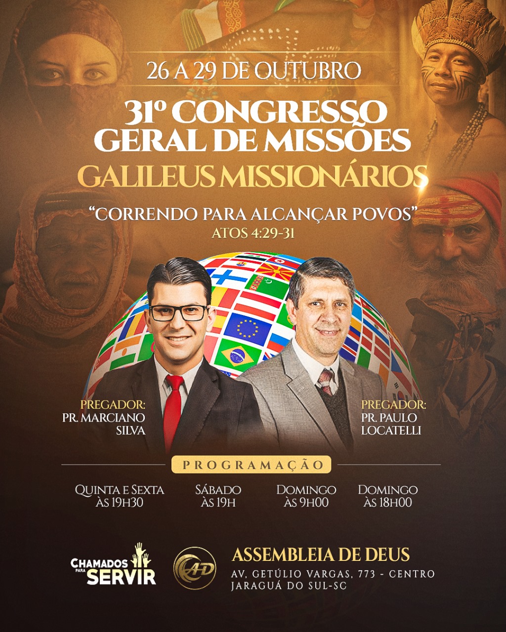 31º Congresso de Missões dos Galileus Missionários.